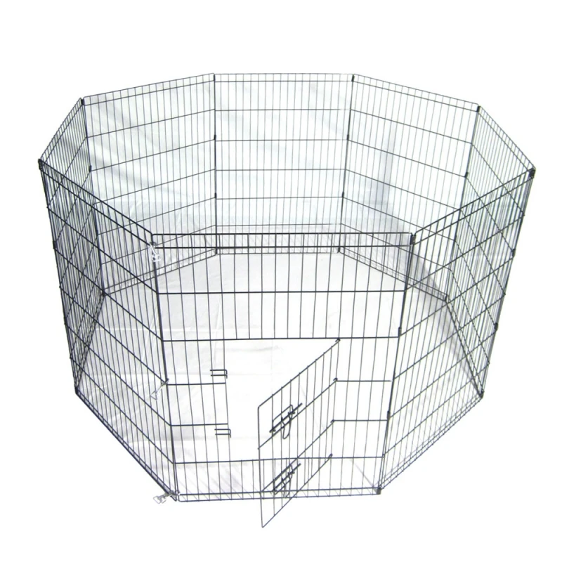 36-Tall-Wire-Fence-Pet-Dog-Cat-Folding-Exercise-Yard-8-Panel-Metal-Play-Pen-Black_800x800