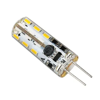 

10 Pack - DC 12V G4 LED Bulbs 1 Watt 24 x 3014 SMD 80LM Equivalent 10W Halogen Lamp, Warm White 2700K - 3200K