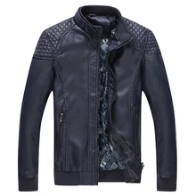 Новое поступление зима осень кожаная куртка мужская мотоциклетная кожаная куртка пальто Jaqueta высокое качество