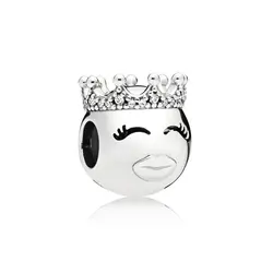 2019 100% Серебро 925 пробы 1:1 Аутентичные 797143CZ принцесса смайлик браслет оригинальный для женщин ювелирные изделия