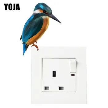 

YOJA Creative Hummingbird Switch Sticker Home Decorative Design Wall Decal PVC High-quality 8SS1013