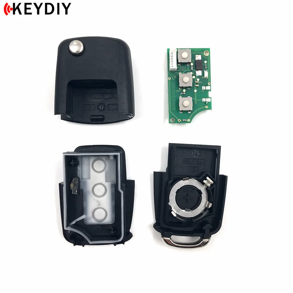 KEYDIY KD B01 роскошный черный для KD900/KD900+/URG200 ключ программист серии B пульт дистанционного управления для VW, 5 шт./лот