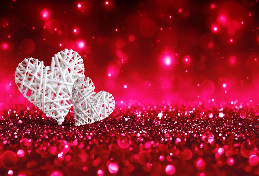 

Laeacco Red Shiny Polka Dots Light Bokeh Valentine's Day Love Baby Child Portrait Photo Backgrounds Photo Backdrops Photo Studio