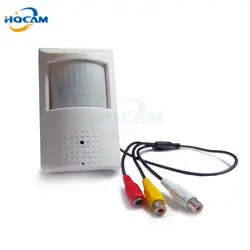 Hqcam 480TVL Sony CCD 940nm LED Камера PIR Мини CCD Камера скрытой аудио ночного видения Камера ПИР ИК Камера PIR детектор движения