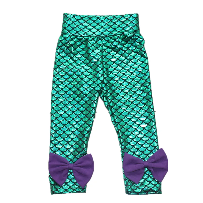 

Girls Boys Summer Spring Pants Harem Princess Mermaid Airel Kids Leggings with Bows Mickey Minnie Children Cotton Elastic Pants