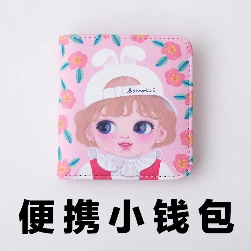 Bentoy персиковый бант конфеты короткий кошелек Корея Япония девушки кошелек Сладкая красота милый держатель для карт женский кошелек-клатч лучшее качество - Цвет: Pink