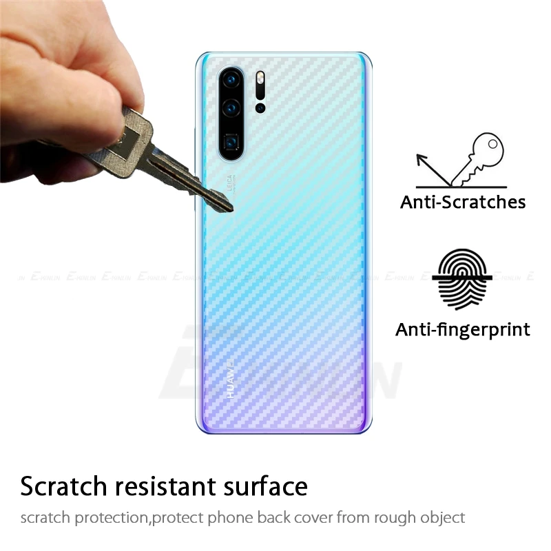 Защитная пленка для задней панели из углеродного волокна для huawei P30 P20 Pro P10 P9 P8 Lite Plus mini, защита для задней панели, не закаленное стекло