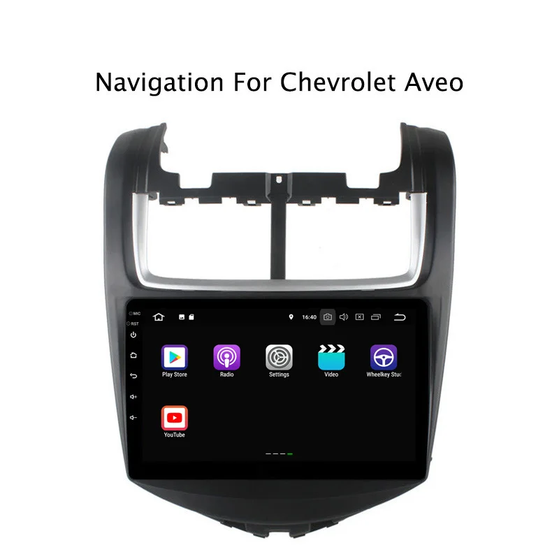 Discount 9" 2G RAM 16G ROM Android 8.1 Car DVD Multimedia Player For Chevrolet Aveo GPS Navigation Radio Stereo Audio 2