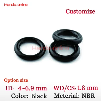 

ID 4 4.5 4.87 5 5.15 5.3 5.6 6 6.3 6.7 6.9 mm x 1.8mm Section Select OD from 4mm to 6.9mm Rubber O-Ring gaskets