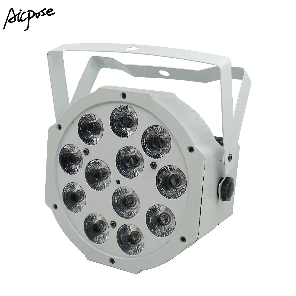 8 шт./лот 12x12 Вт белый светильник Par с чехлом F Light 12*12 RGBW 4 в 1 светодиодный диско DJ Бар