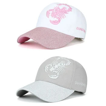 

15PCS/LOT SINGYOU Cotton Bone Baseball Cap Scorpion Embroidery Snapback Hat Women Men Letter Sunshade Hat Cap