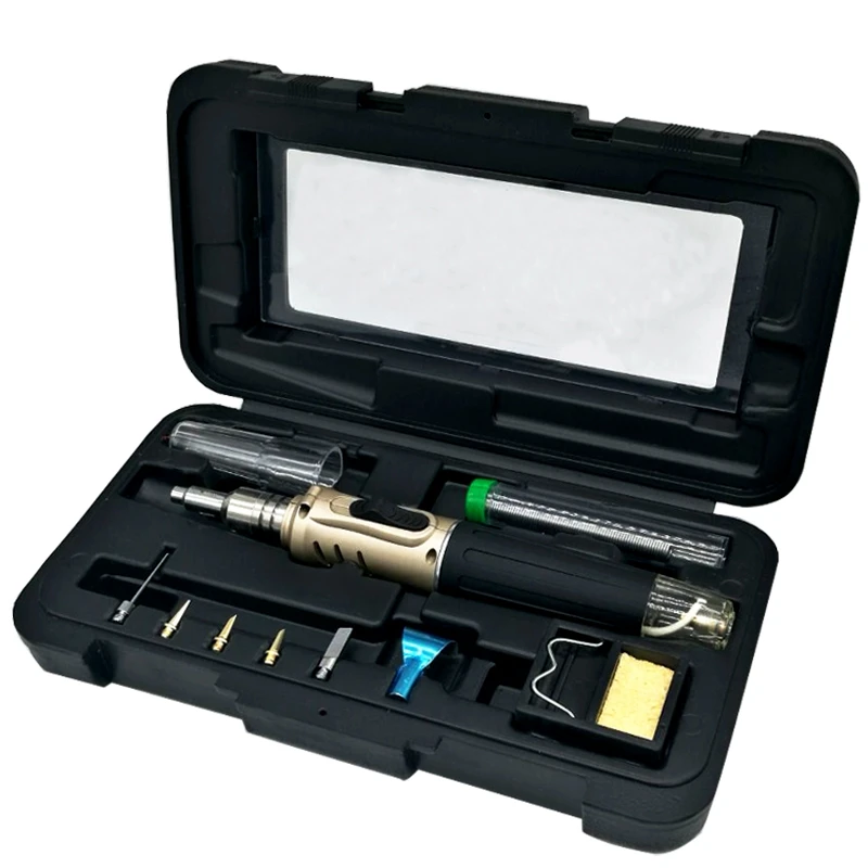 

Yarboly HS-1115K Professional Butane Gas Soldering Iron Kit Welding Kit Torch