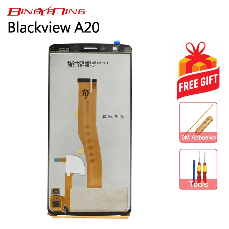 

BingYeNing New Original For Blackview A20 Touch Screen + LCD Display Assembly Replacement 5.5 inch