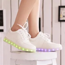Men Light-emitting LED casual shoes Light Up Shoe With Lights For Adults Mens Femme USB charging