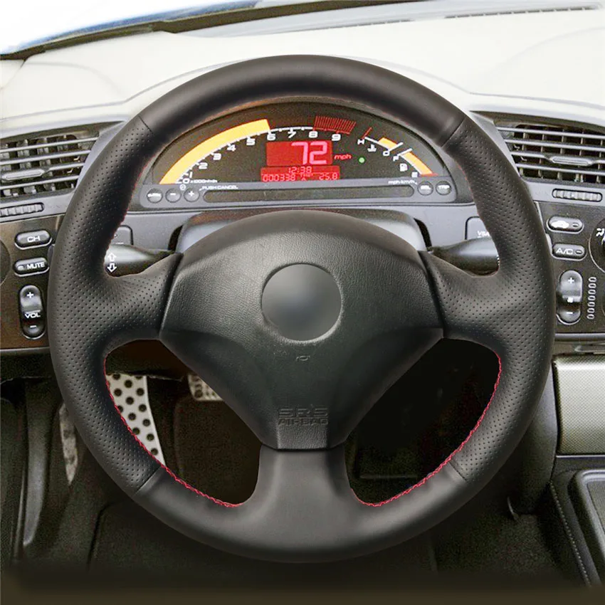 MEWANT натуральная кожа шить Обёрточная бумага крышки рулевого колеса для Honda S2000 2000-2008 Civic Si 2002 2003 2004 ACURA RSX Тип-S 2005 - Название цвета: style-01