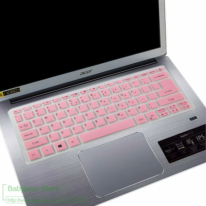 Клавиатура для ноутбука, защитный чехол для acer Swift SF113 S5-371 SF514 SF5 SWIFT 5 Swift 3 Aspire S13 14 SF314 Spin 5 SP513 - Цвет: pink