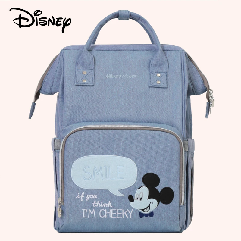 

Disney Baby diaper bag Maternity Nappy usb Heating stroller bags baby care Mommy backpack Insulation bag Mickey mochila DS8808