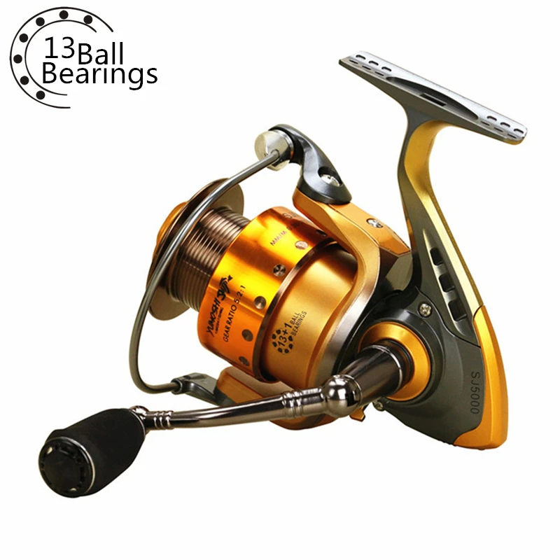 Metal Spool Handle Carp Baitfeeder Large Spool Fishing Reel 5.21 Max