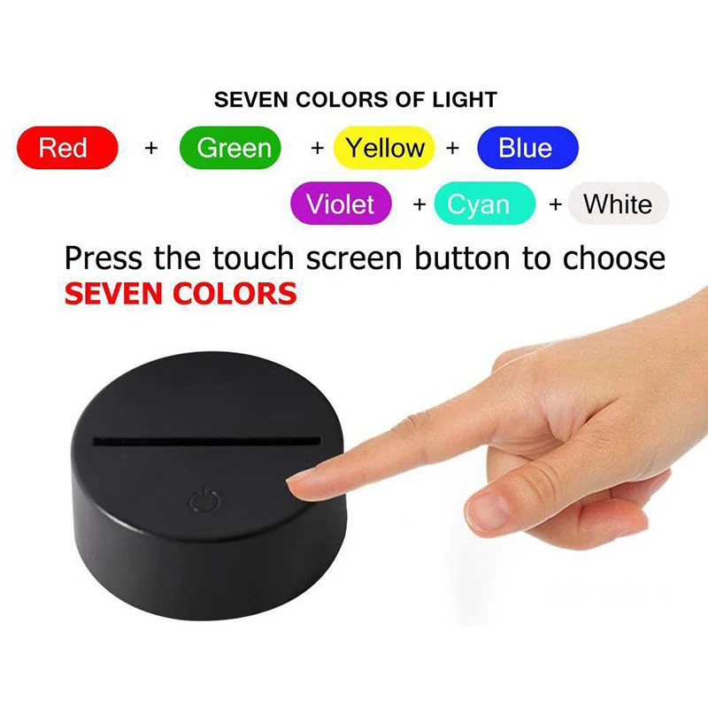 

LED Night Light With Remote Control 3D Cartoon Animals Design Desk Lamp Home Decoration Kid Gift GHS99