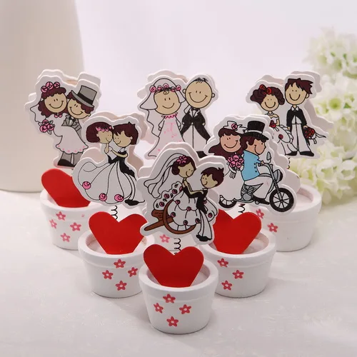 

Free shipping 12pcs/lot wedding favors bride and groom place card holders