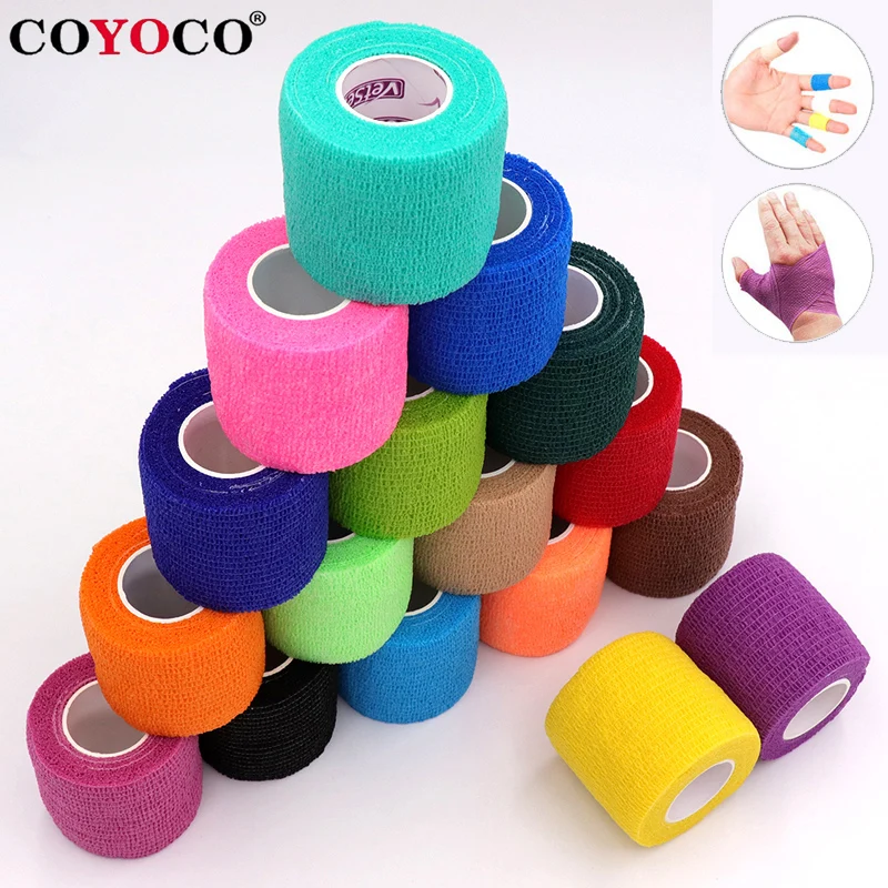 4.5m Colorful Sports Knee Protector Support Wrap Tape Coyoco Self