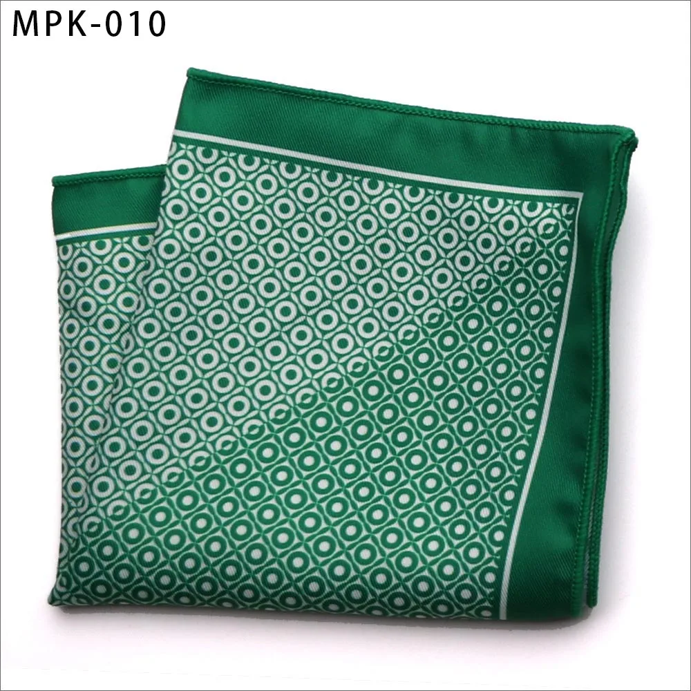 MPK-10 Новинка, модный мужской платок, карманный, квадратный, популярный, 25X25 см, большой, мужской, с узором пейсли, в горошек, нагрудные Платки для свадьбы, мужской костюм - Цвет: MPK-10