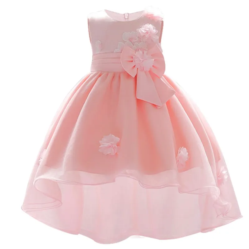 Vestido Los Bebés Recién Nacidos Por 1 Año Tipo De Ropa Fiesta De Cumpleaños Infantil Para Pequeños Vestidos De La Flor Del Bebé De 0 2 Años Los Niños Niñas