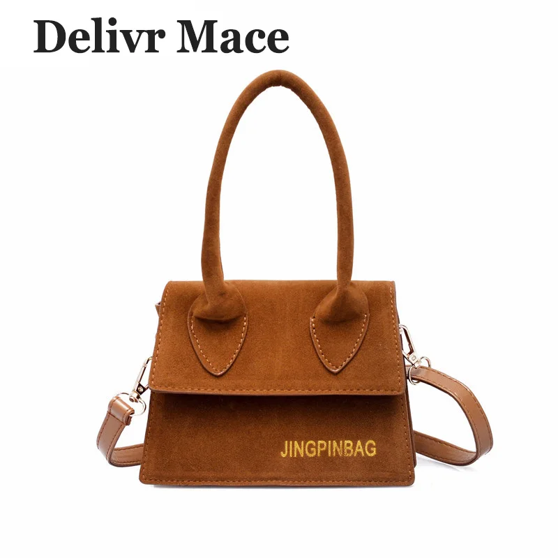 

Vintage Handbags For Woman Retro Suede Brown Women Messenger Bags 2018 Frosted Crossbody Shoulder Bags Mini Ladies Hand Bags