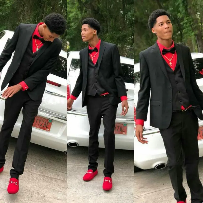 Jas Pernikahan Hitam untuk Pria Blazer 