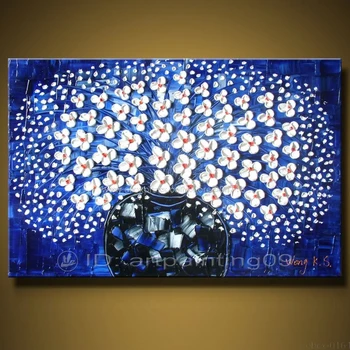

Floral POP Knife Art Home Decoration Canvas Art Wall Decor Wall Art Free Shipping Knife art Wall Painting Abstract Oil Painting