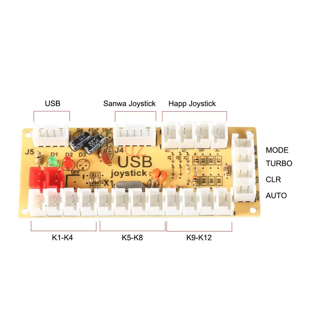 Плеер аркадная игра Сделай Сам комплект Gaming Keyboard DIY кнопки джойстика контроллер