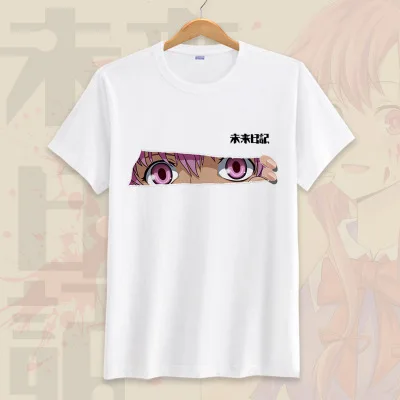 Аниме «дневник будущего», футболка для косплея, костюм для мужчин, Mirai Nikki, короткий рукав, мультяшная футболка Gasai Yuno, футболка, топы - Цвет: 16