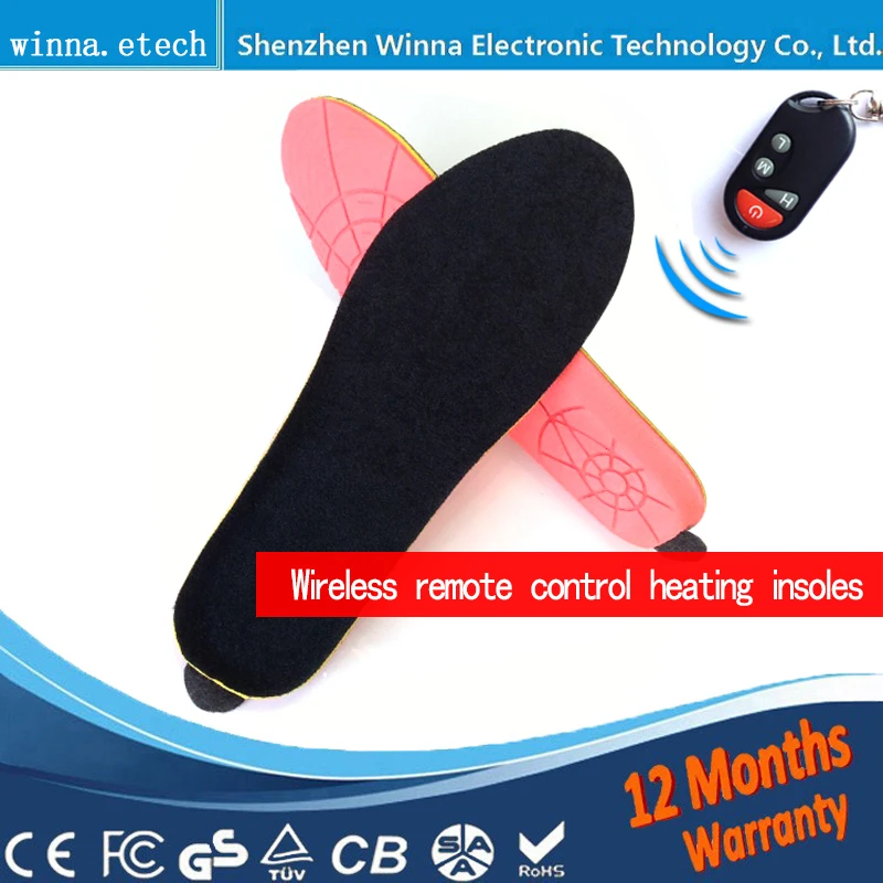

Wireless heating insoles with remote control Winter outdoor USB power insoles for men and women shoes insoles