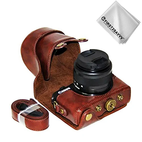 Чехол-сумка из искусственной кожи для Canon EOS M200 M10 M100 15-45 мм с ремешком