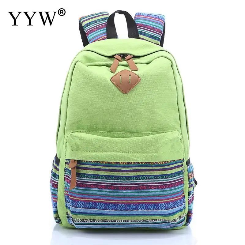 Большой Вместительный Gweometric рюкзак женский школьный рюкзак для детей чехол для телефона и кошелька высокое качество женские дорожные сумки - Цвет: green