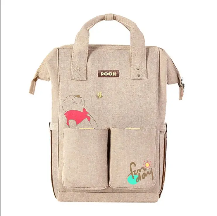Disney Микки и Минни дорожная сумка для подгузников многофункциональная детская коляска сумка USB бутылка теплее мумия рюкзак подгузник сумка
