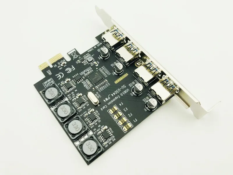 USB 3.0 PCI-E Card 4Port USB3.0 HUB PCI Exprss PCI-E to USB 3.0 Expansion Card Adapter 5Gbps For Desktop Computer Components New