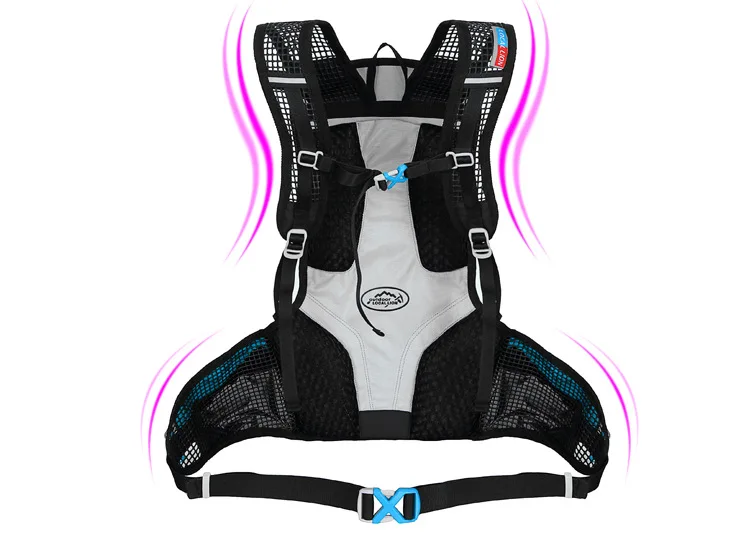 B181 уличные дышащие рюкзаки со светоотражающими водонепроницаемыми носимыми рюкзаками для бега, занятий спортом, альпинизма для походов и верховой езды