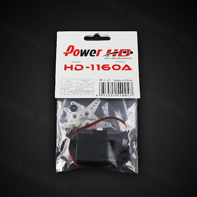 Мощность HD 1160A 3 кг 16 г мини серводвигатель рулевого двигателя совместим с Futaba/JR|mini