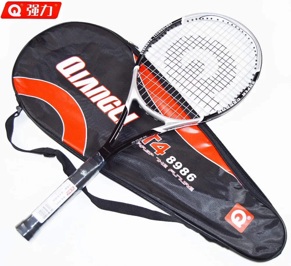 Аутентичные Qiangli 8986 теннис Tenis Masculino Полный углеродного волокна теннисные ракетки raquetas де Tenis raquete де Tenis