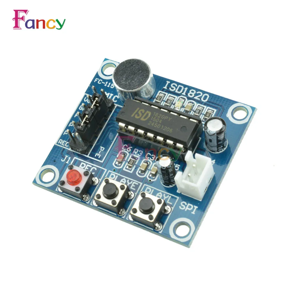 

ISD1820 Sound Voice Recording Playback Module With Mic Sound Audio Microphone