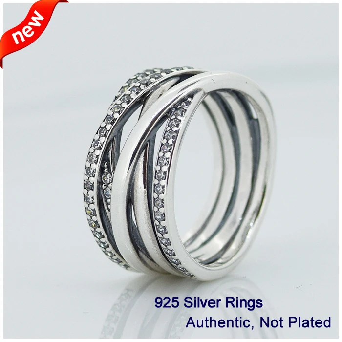 

Rings with CZ Compatible with European Jewelry Size #6-9 Newest 100% 925 Sterling Silver European Women style R12028