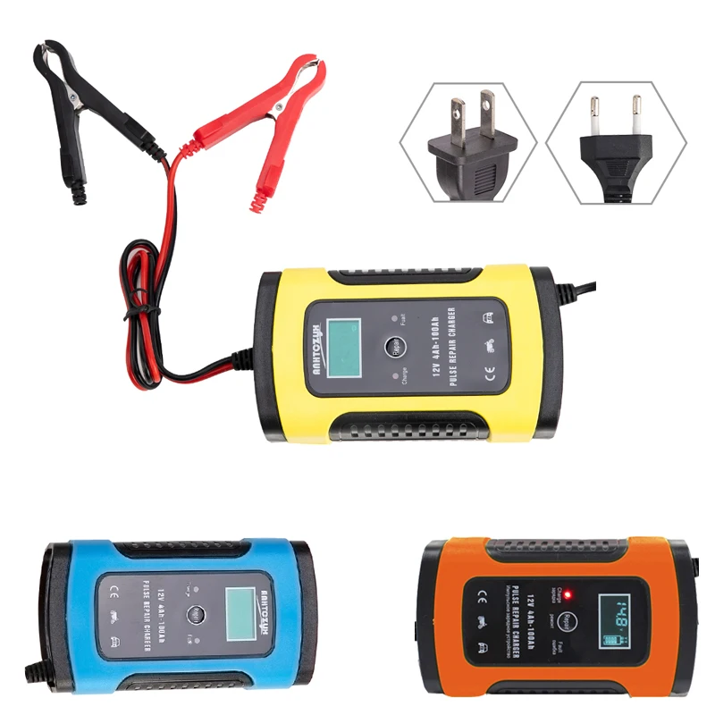 

Car Battery Charger 110V To 220V To 12V 6A LCD Smart Fast for Auto Car Motorcycle Lead-Acid Full Automatic Batteries Charging