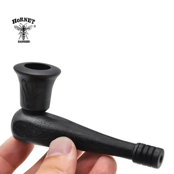 

HORNET Natural Wood Smoking Pipe Classic Handmade Black Pipe Wood Smoking Bowl Wood Cigarette Tobacco Smoking Pipe Pocket Size