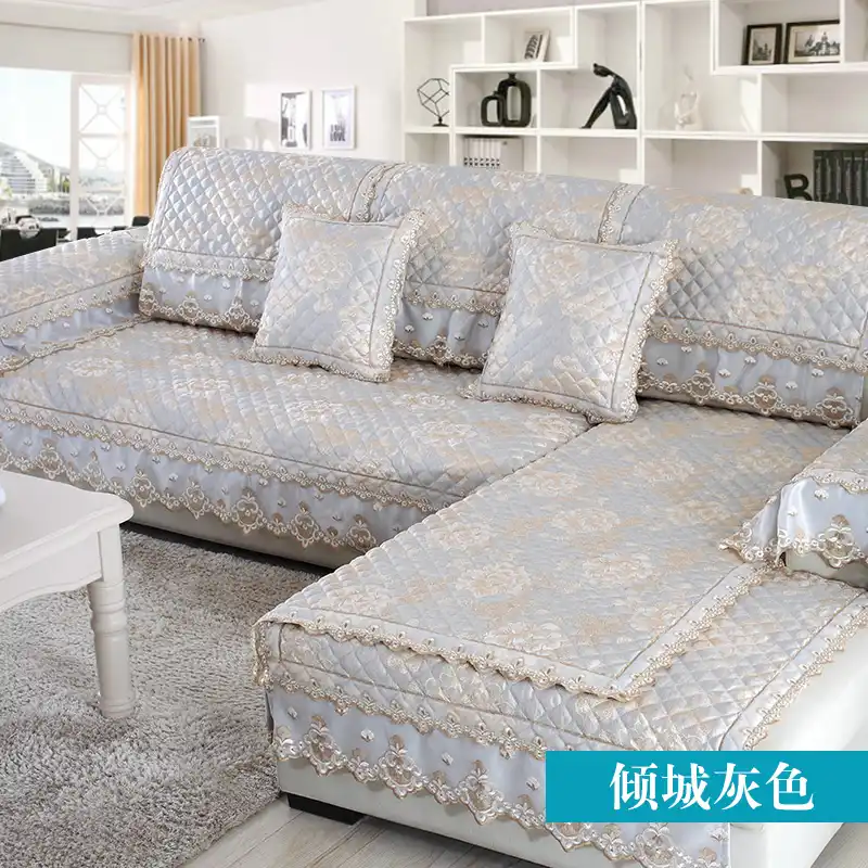 Detail Feedback Questions About European Lace Sofa Cover Linen European Lace Sofa Cover Linen Towel Couch Slip Combination Slipcover For Corner Seat