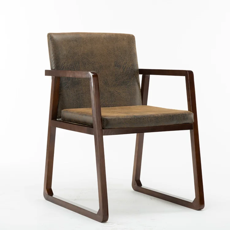 

Simple Nordic style real wood dining chair cafe study negotiating chairs home dining table retro computer sofa chair