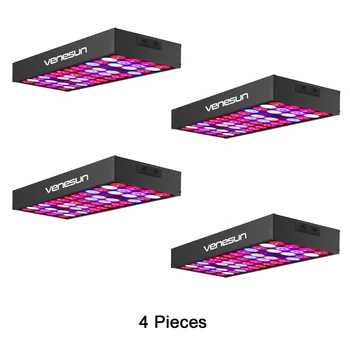 

LED Grow Light Panel 30W Venesun Full Spectrum with IR & UV Plant Growing Lamps for Indoor Plants Hydroponic Greenhouse (4PCs)