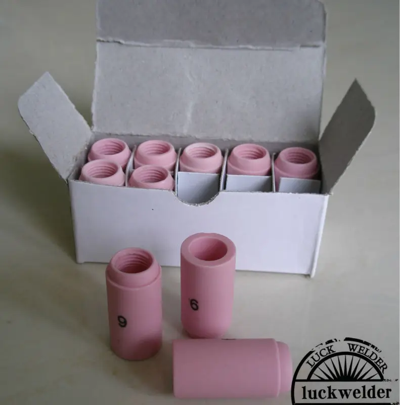 

10pcs 13N10 6# Alumina Shield Cup TIG Welding torch Nozzle WP-9 20 25