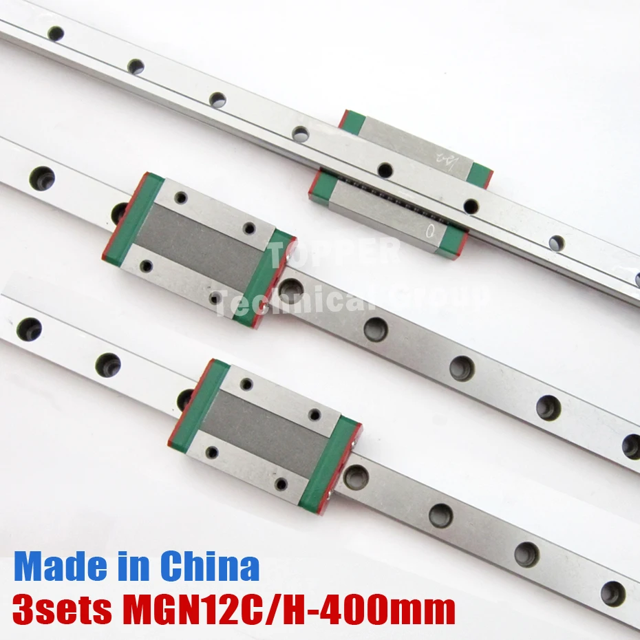 

Kossel Mini MGN12 L=400 miniature linear guide + MGN9C MGN9H guide block for CNC X Y Z Axis