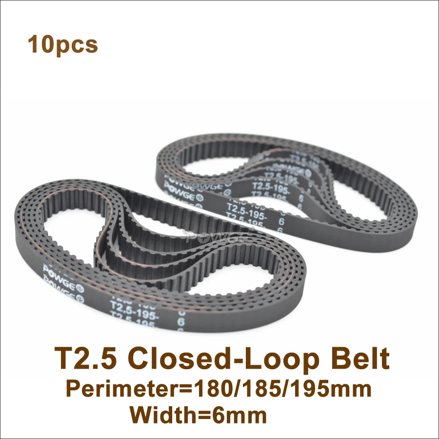 Buy POWGE 180 T2.5 Timing Belt Width 6mm Perimeter 180